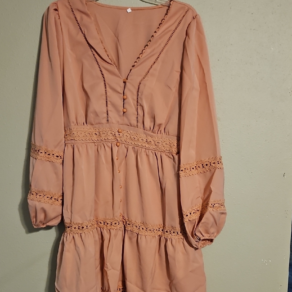 Elegant Peach Dress